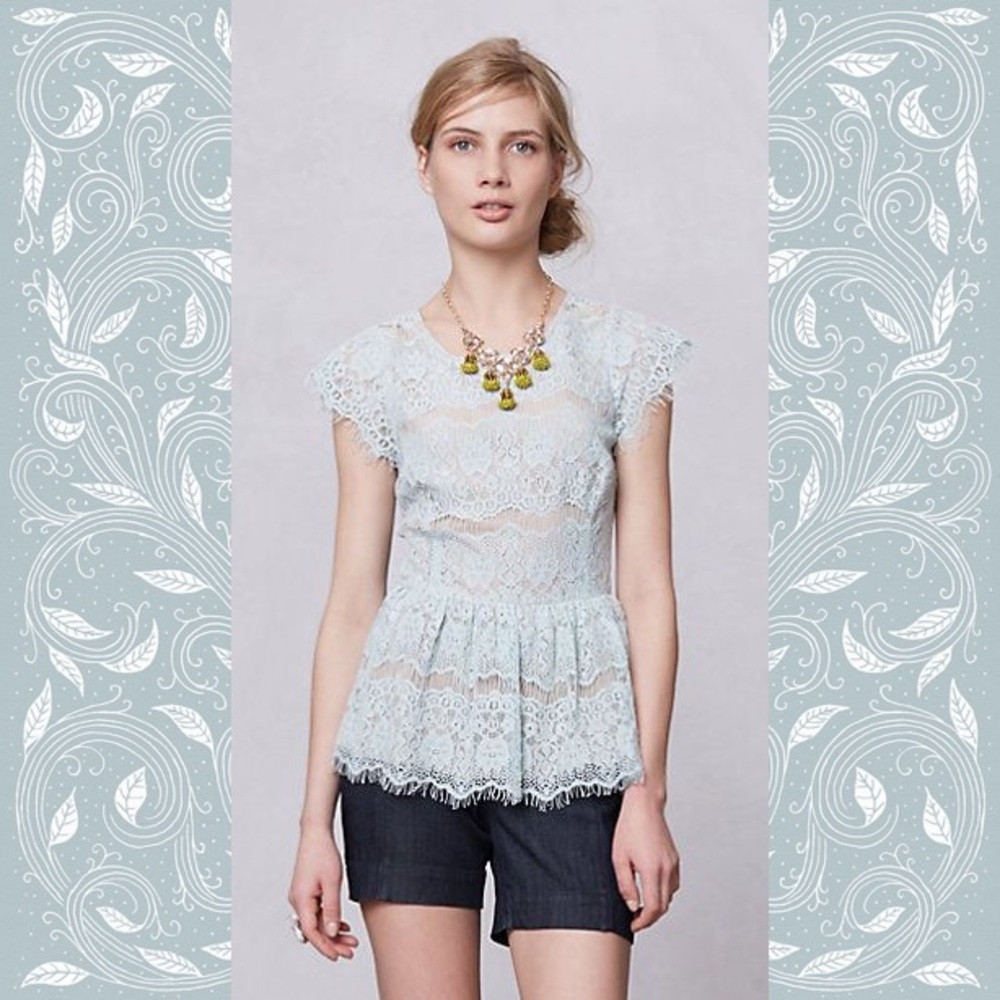 EUC {Anthro} Maeve Katrine Top, Sz L